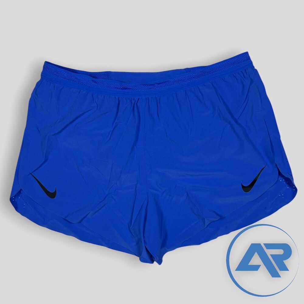 Nike AeroSwift Dri-FIT 4" Brief Lined Shorts Blue Men's Size Large FN3352-411